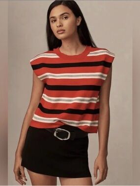The Noah Muscle Stripped Tank Sweater by Maeve Size S